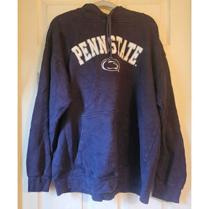 Vtg Penn State Nittany Lions Hoodie XL Navy Blue Sweatshirt C5 Collegiate Sz XL